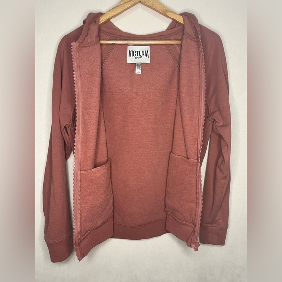 Victoria Secret Sport Full Zip Athletic Hoodie Ruffle Detail Womens Size XS - Picture 6 of 7
